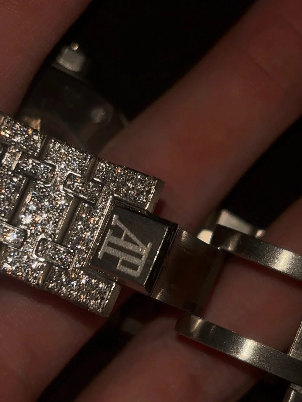 Audemars Piguet Silver-tone Diamond Pavé Men's Watch